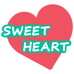 Heart sticker