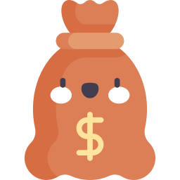 bolsa de dinero icono