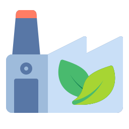 Eco factory icon