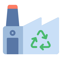 Eco factory icon