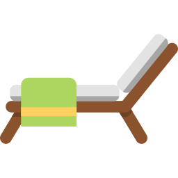 Beach chair icon