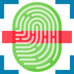 Fingerprint scanner icon