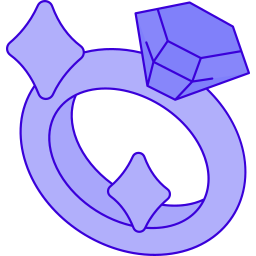Diamond ring icon