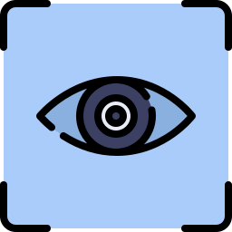 escaneo ocular icono