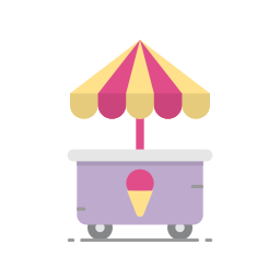 carrinho de sorvete Ícone