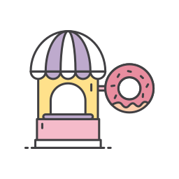 Donut shop icon