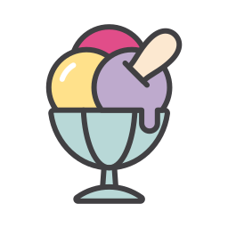 Ice cream cup icon