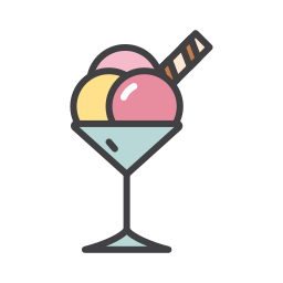 Ice cream cup icon