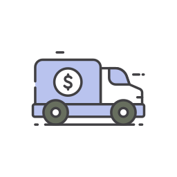 camion della banca icona