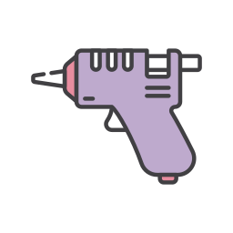 pistolet na klej ikona