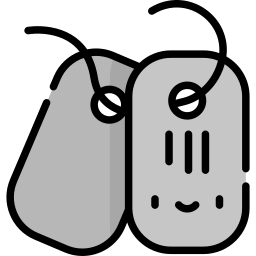 Dog tag icon