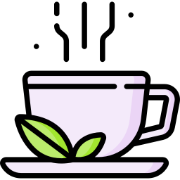 thé aux herbes Icône