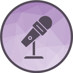 soporte de micrófono icono