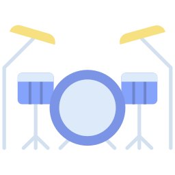 conjunto de tambores Ícone
