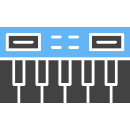 Piano keyboard icon