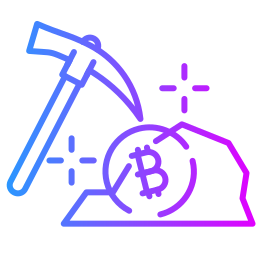 mina de bitcoins icono