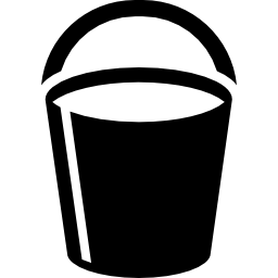 balde vacío icono