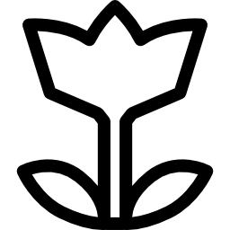 꽃 실루엣 icon