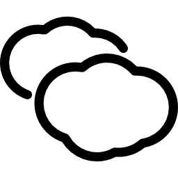 cielo nublado icono