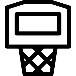 basketbal bord icoon