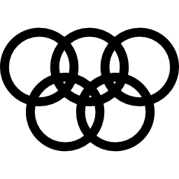 anelli olimpici icona