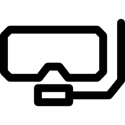 duikbril en snorkel icoon