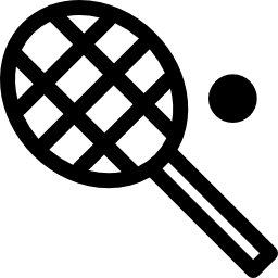 rakieta tenisowa i piłka ikona