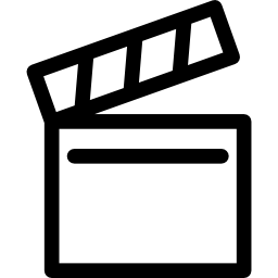 Cinema clapperboard icon