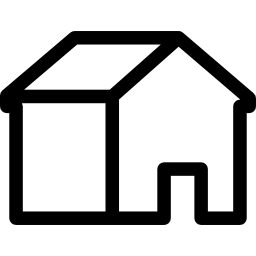 silueta de la casa icono