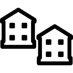 Two buildings icon