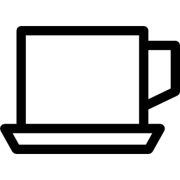 taza de café icono