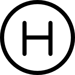 rundes hotelschild icon