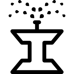 Public fountain icon