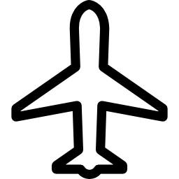 basis vliegtuig icoon