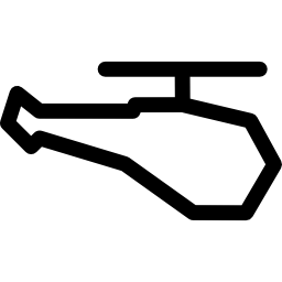 Helicopter silhouette icon