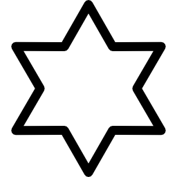 sześcioramienna gwiazda ikona