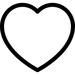 cuore semplice icona