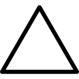 triângulo simples Ícone