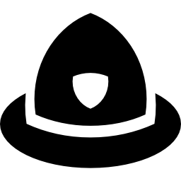 sombrero de bombero icono