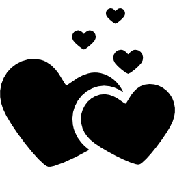 Love hearts icon