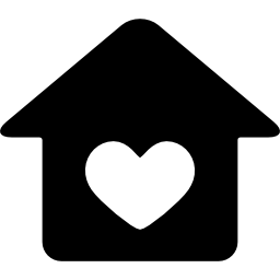 casa con il cuore icona