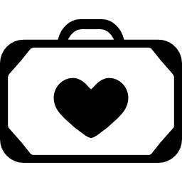 walizka z sercem ikona