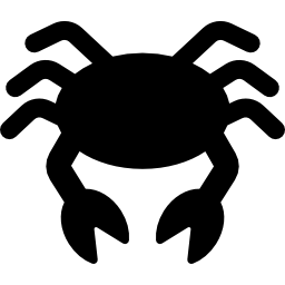 símbolo de cangrejo icono