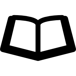 libro abierto con páginas en blanco icono