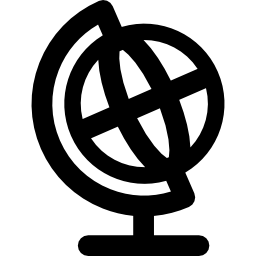 grille de globe terrestre Icône
