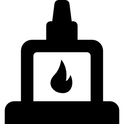 Schematic fireplace icon