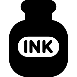 bottiglia di inchiostro icona