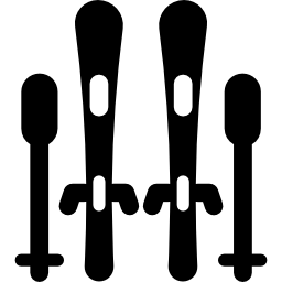 Ski equipment icon