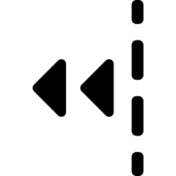 botón de rebobinado icono