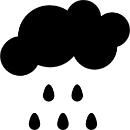 Cloud and rain icon